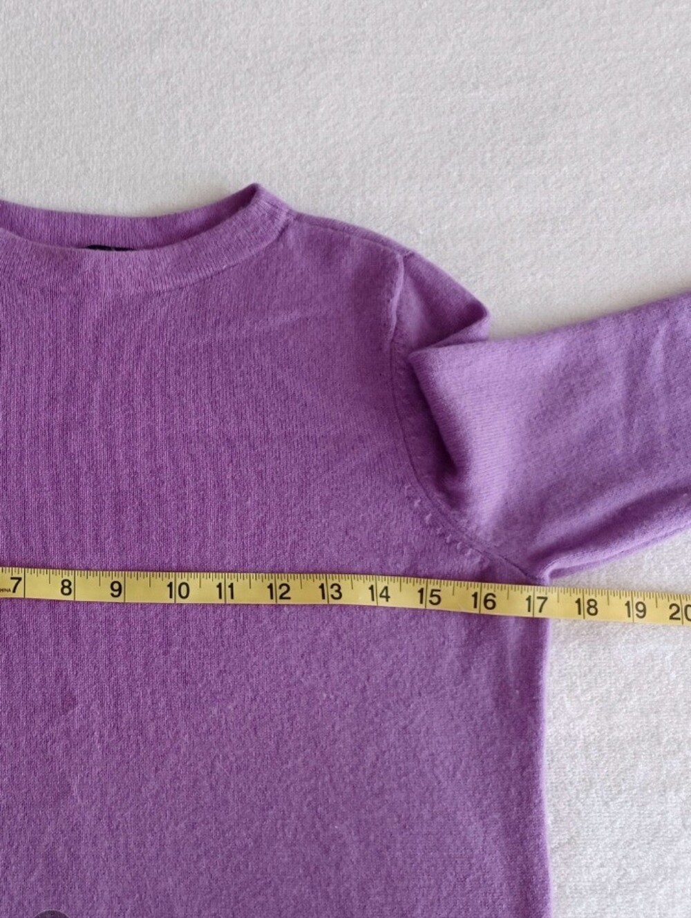 Talbots Cashmere Purple Sweater, Size Mp - Picture 8 of 12